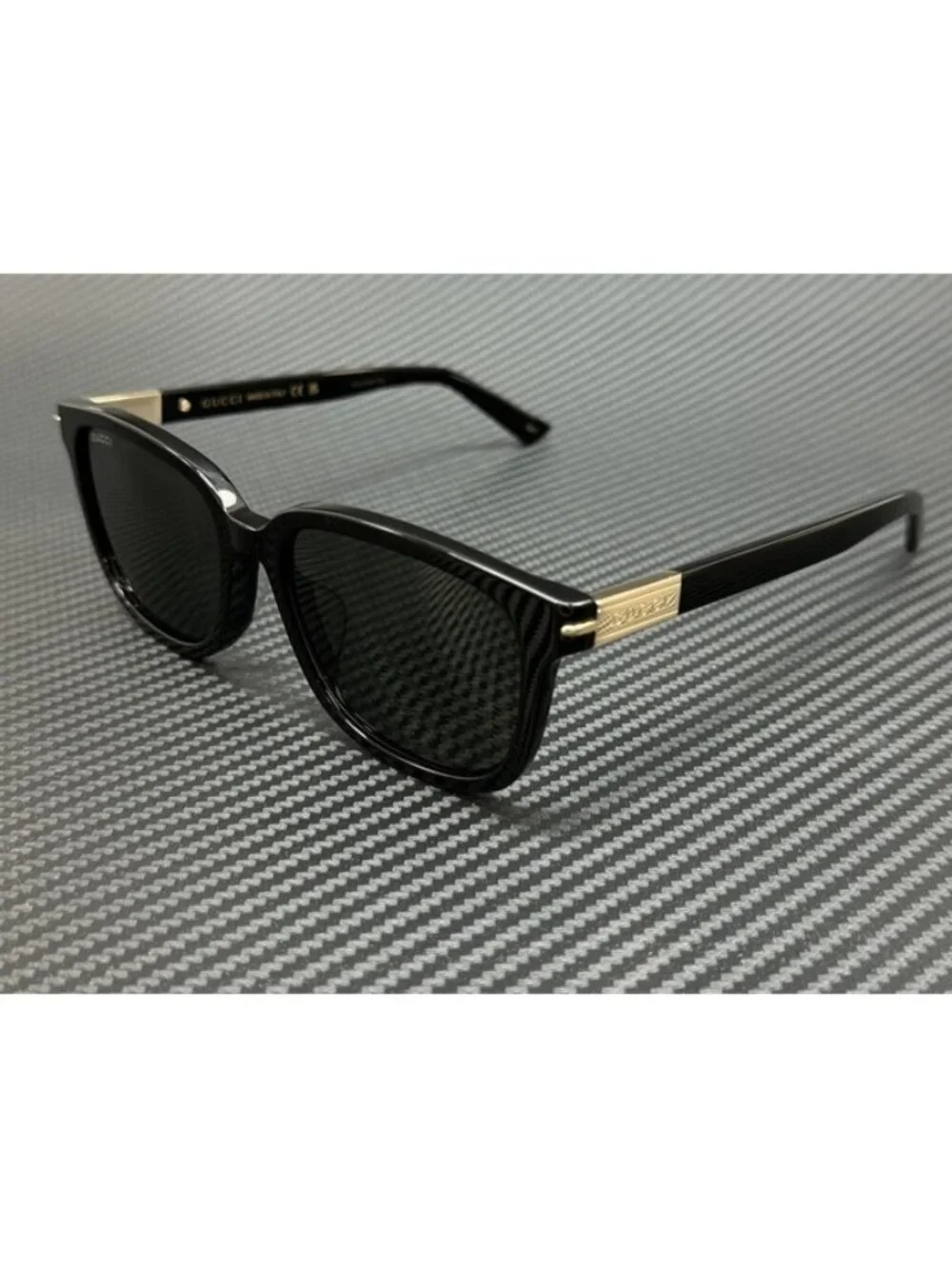 New Gucci Men Black Sunglasses 55-18-150